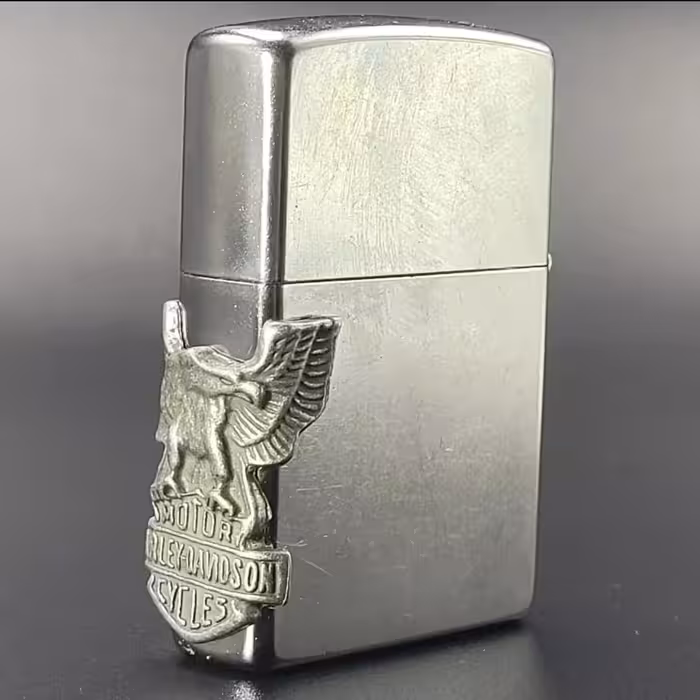 فندک زیپو کاستوم اورجینال پلاک نقره