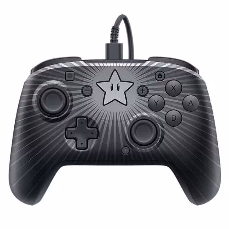 کنترلر با سیم Faceoff Pro مخصوص Nintendo Switch – طرح Star Mario