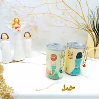 دستمال مرطوب قوطی طرح دختر پاییزی

