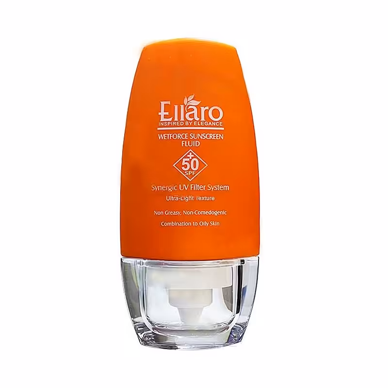 فلوئید ضد آفتاب بی رنگ الارو SPF50 مدل Ultra Light  فاقد چربی حجم 50 میل