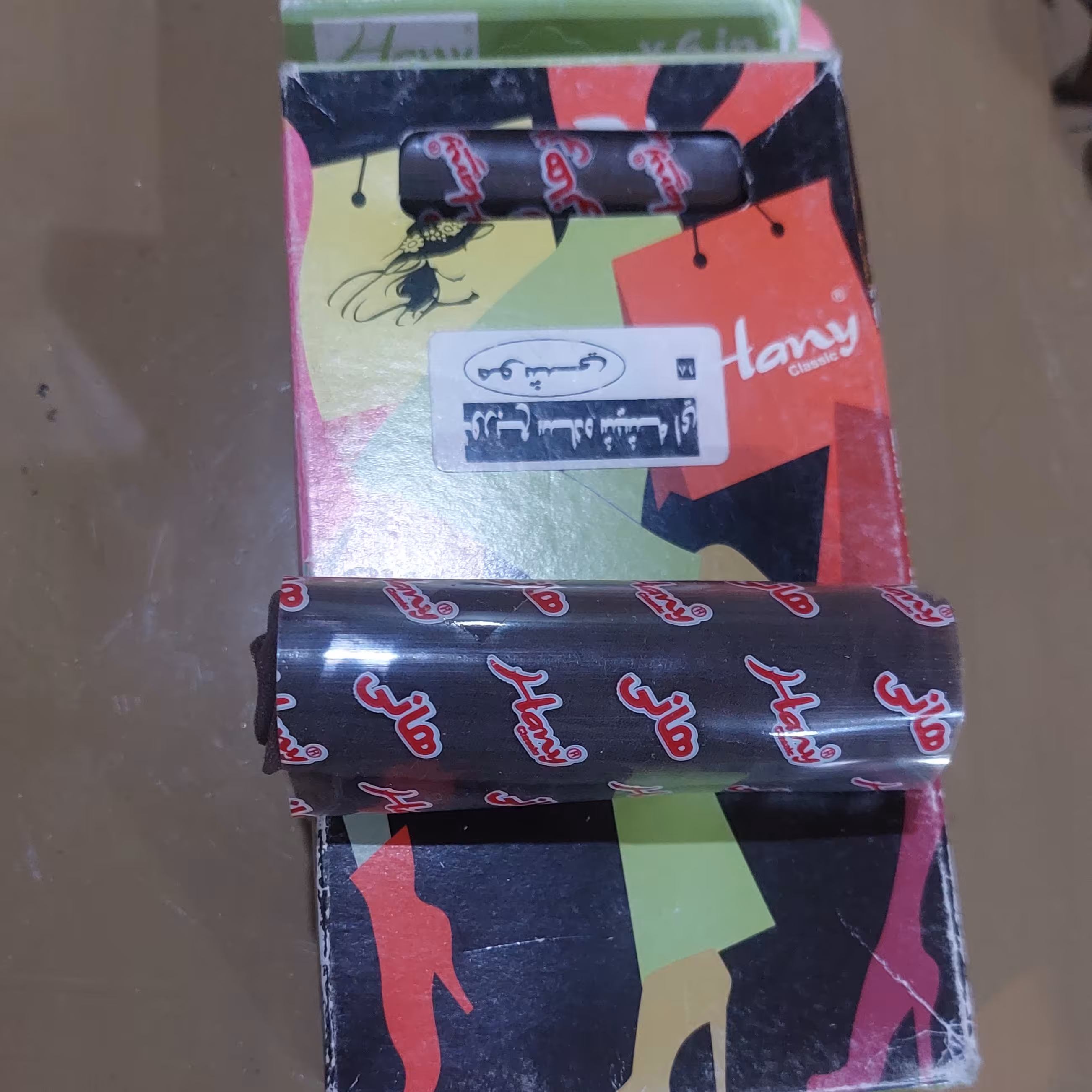 جوراب دو ربع ساده  کد 191 جوراب2 ربع ساده شیشه ای قهوه ای جوراب هانی hany happy lady بسته 5 جفتی