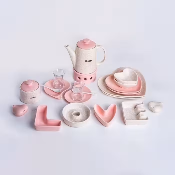 صبحانه خوری قلبی  صبحانه خوری 2 نفره پیزاقابل استفاده در مایکروویو، ماشین ظر