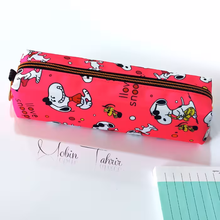 جا مدادی طرح دار پازچه ای در 4 رنگ داری یک زیپ 