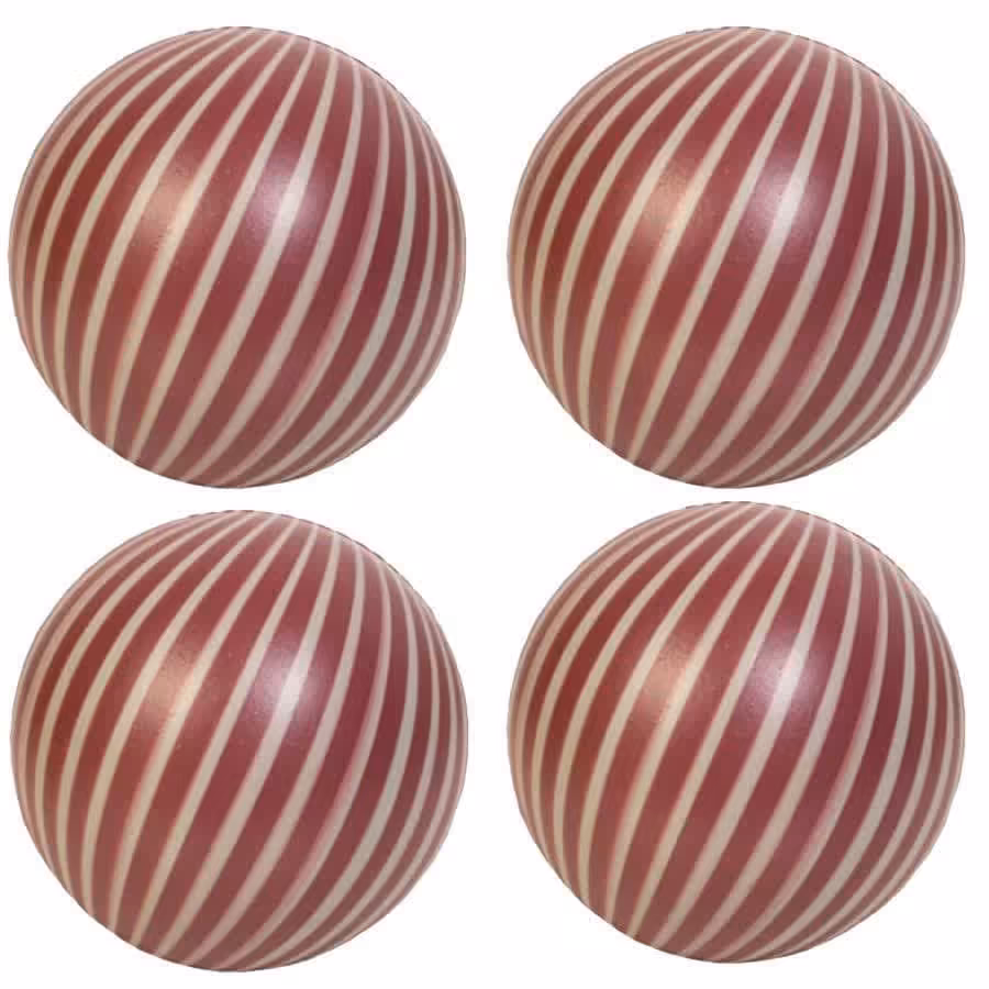 توپ پلاستیکی مدل قدیمی بسته چهار عددی ( رنگ قرمز )