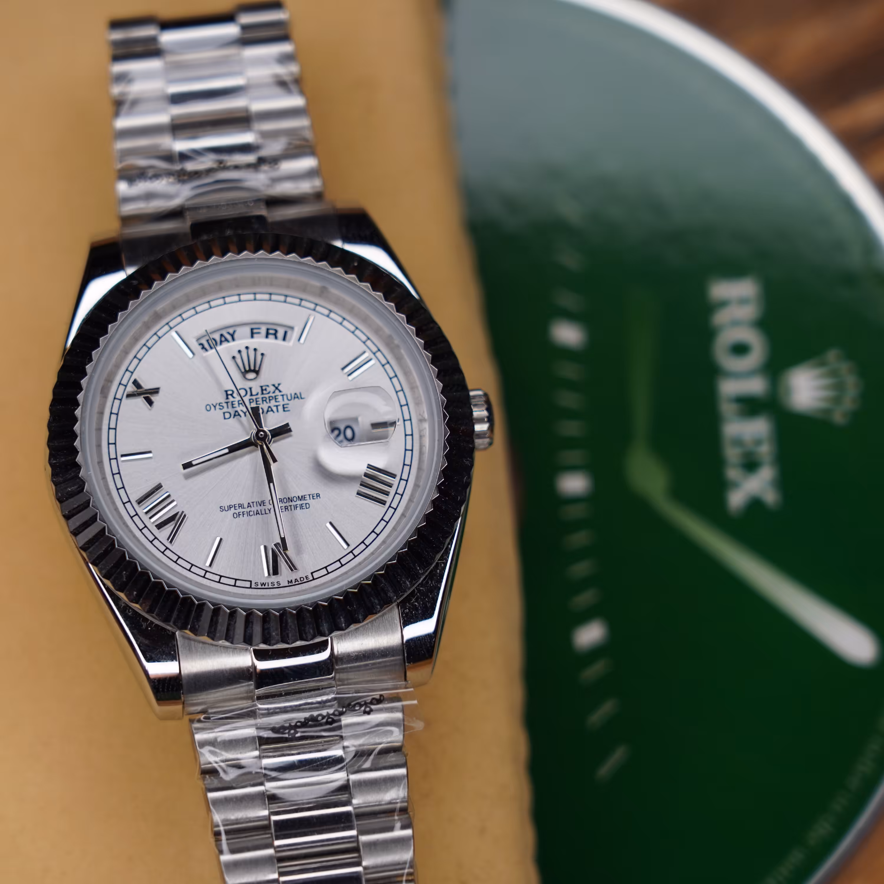 ساعت مچی رولکس دی دیت مردانه صفحه سفید