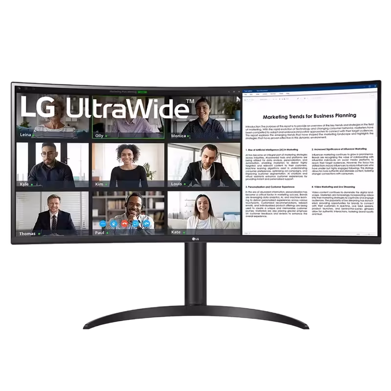 قیمت مانیتور 34WR55QC ال جی 34 اینچی 100 هرتز