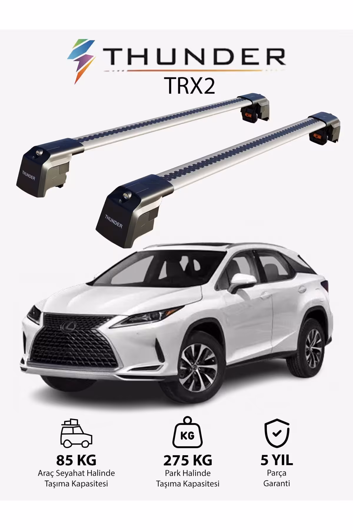 نوار محافظ خودرو مشکی LEXUS RXL 2018 TRX2 THANDER CARRIT Thunder