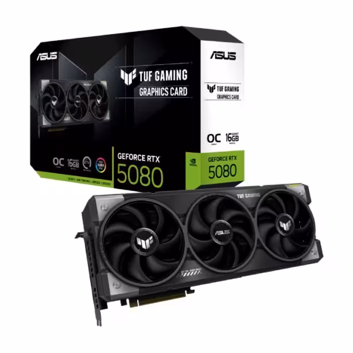 خرید کارت گرافیک ASUS TUF Gaming GeForce RTX 5080 16GB GDDR7 OC Edition با بهترین قیمت