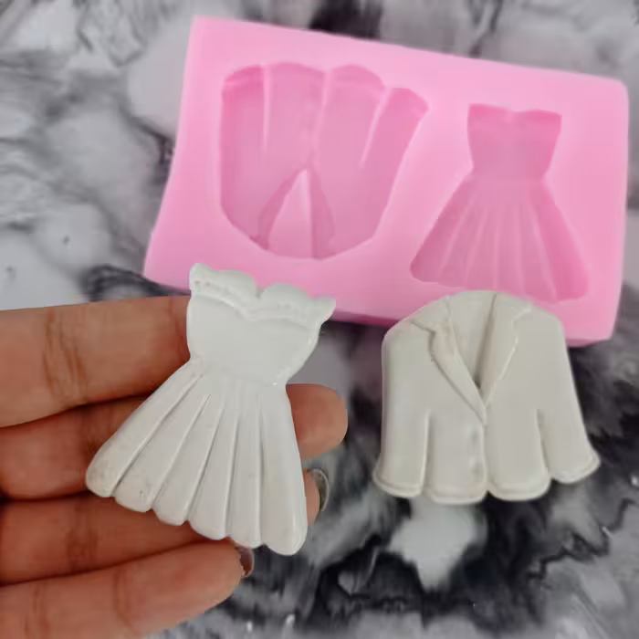 قالب سیلیکونی لباس عروس و داماد