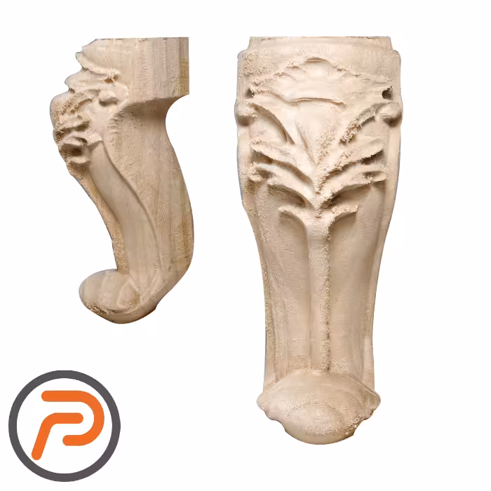 پایه چوبی منبتی 16 سانتیمتر