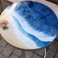 میز عسلی طرح دریا