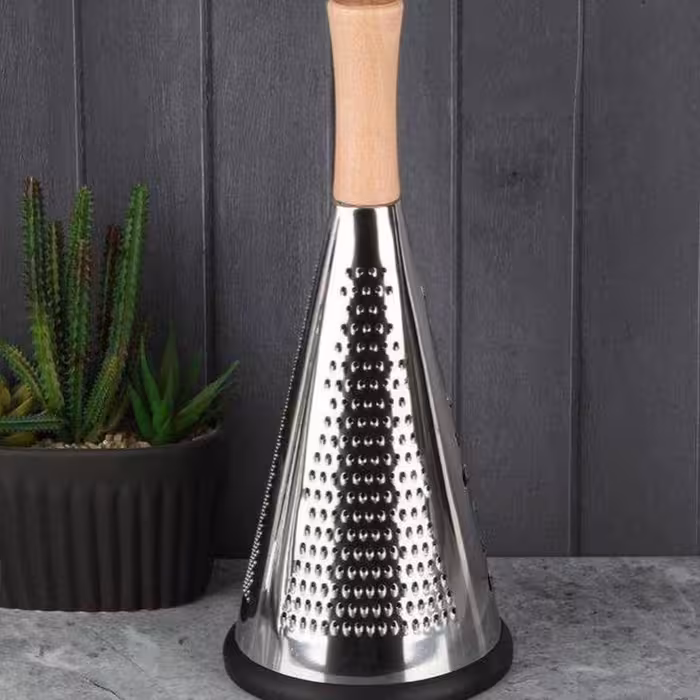 رنده هرمی دسته چوبی(سایز بزرگ)محصول وارداتی با کیفیت
جنس استیل