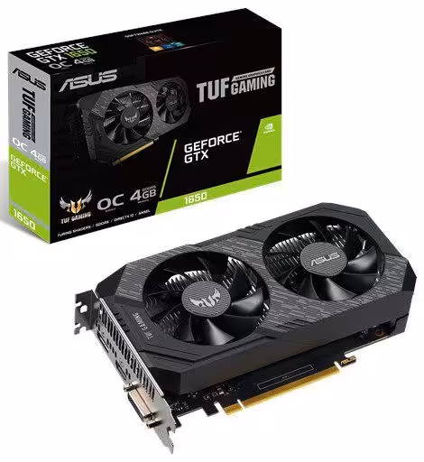 کارت گرافیک ایسوس مدل TUF-GTX1650-O4G-GAMING با حافظه 4 گیگابایت