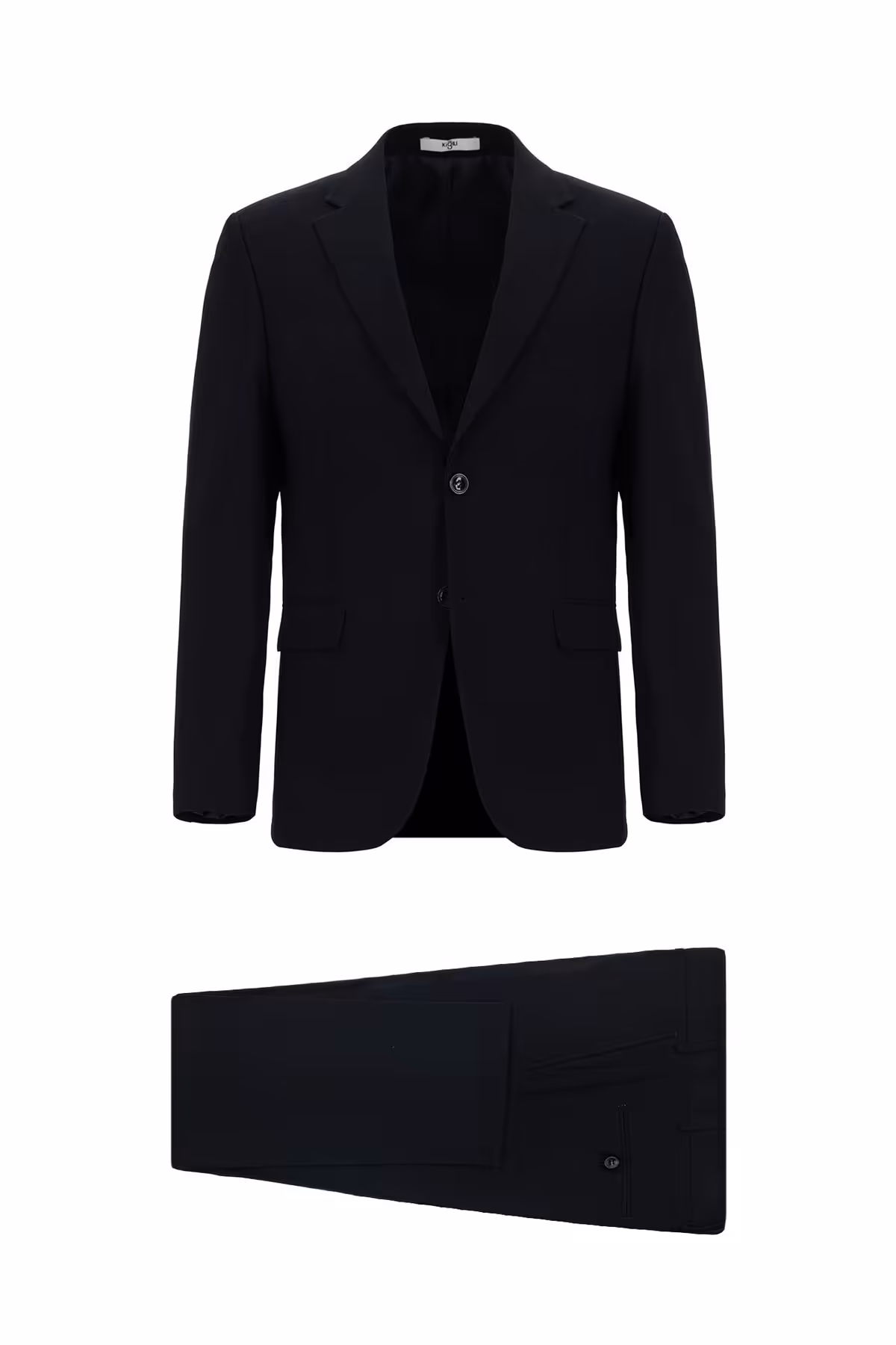 کت وشلوار مشکی مردانه و شلوار کلاسیک اورجینال Kiğılı