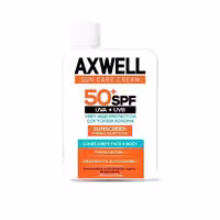 ضدآفتاب ضدلک آکسول اس پی اف 50 حجم 100 میل AXWELL