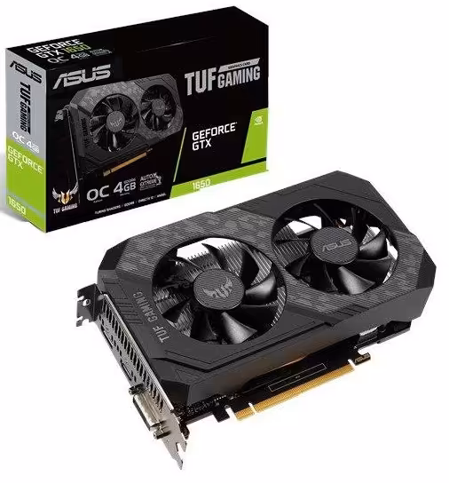 کارت گرافیک ایسوس مدل TUF-GTX1650-O4GD6-GAMING با حافظه 4 گیگابایت