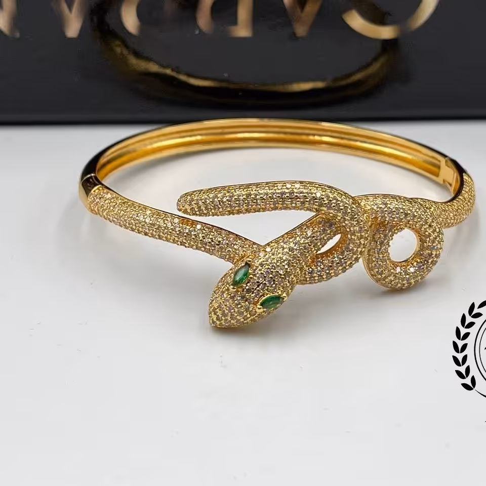 دستبند النگویی مار پیچ خورده