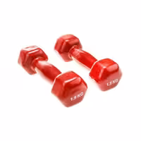 دمبل ایروبیک روکش دار 1.5 کیلوگرمی رکورد بسته دو عددی