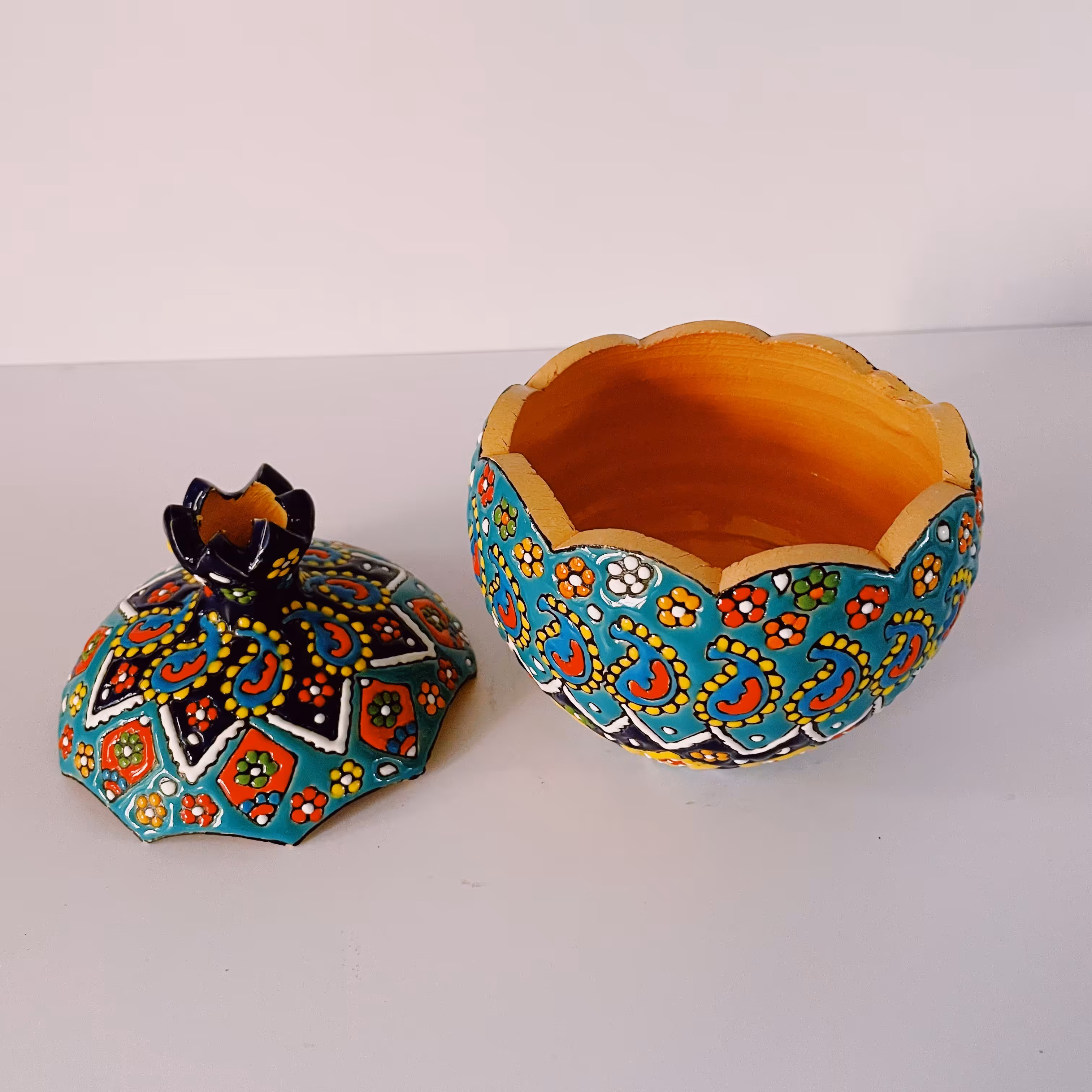 شکلات خوری میناکاری پازلی طرح انار