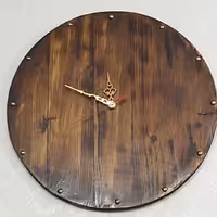 ساعت چوبی طرح جنگل