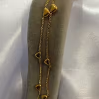 دستبند دو لاین استیل طرح قلب