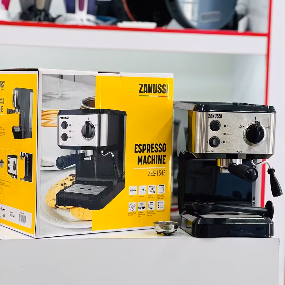 اسپرسو ساز زانوسی 
سفارش شرکت الکترولوکس.اسپرسو ساز قیمت مناسب.
