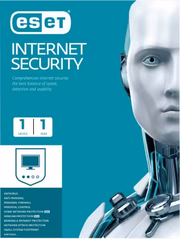 آنتی ویروس یکساله ESET INTERNET Security 2020 EDITION تک کاربره