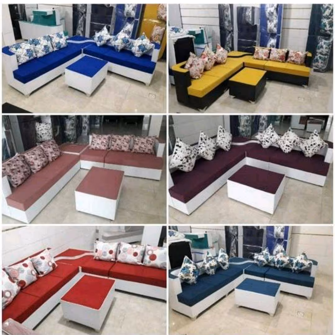 مبل ال کنج 6نفره در رنگ های متنوع هزینه ارسال به پای مشتری هست 