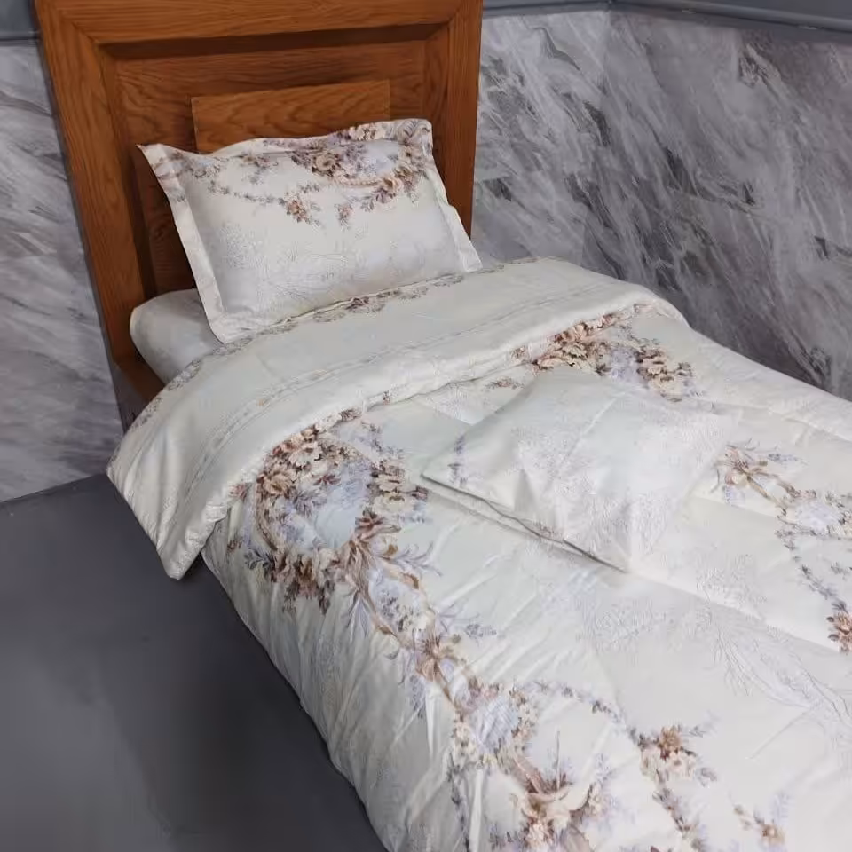 روتختی نخ براش کد 247 تکنفره 90 چهار تکه دو رو