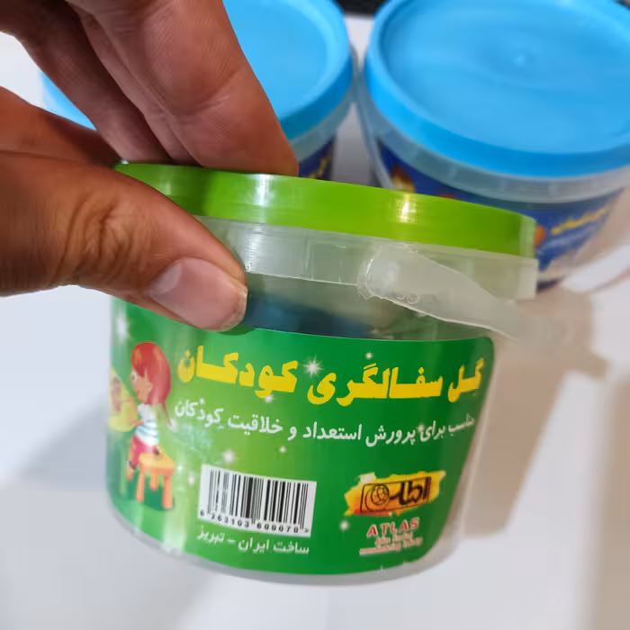 گل رس  بازی سطلی 5 تکه درجه یک