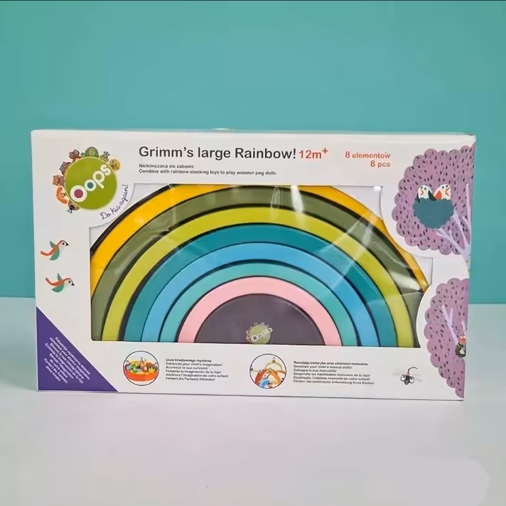 پازل رنگین کمان چوبی اوپس