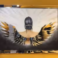 تابلو زن بالدار