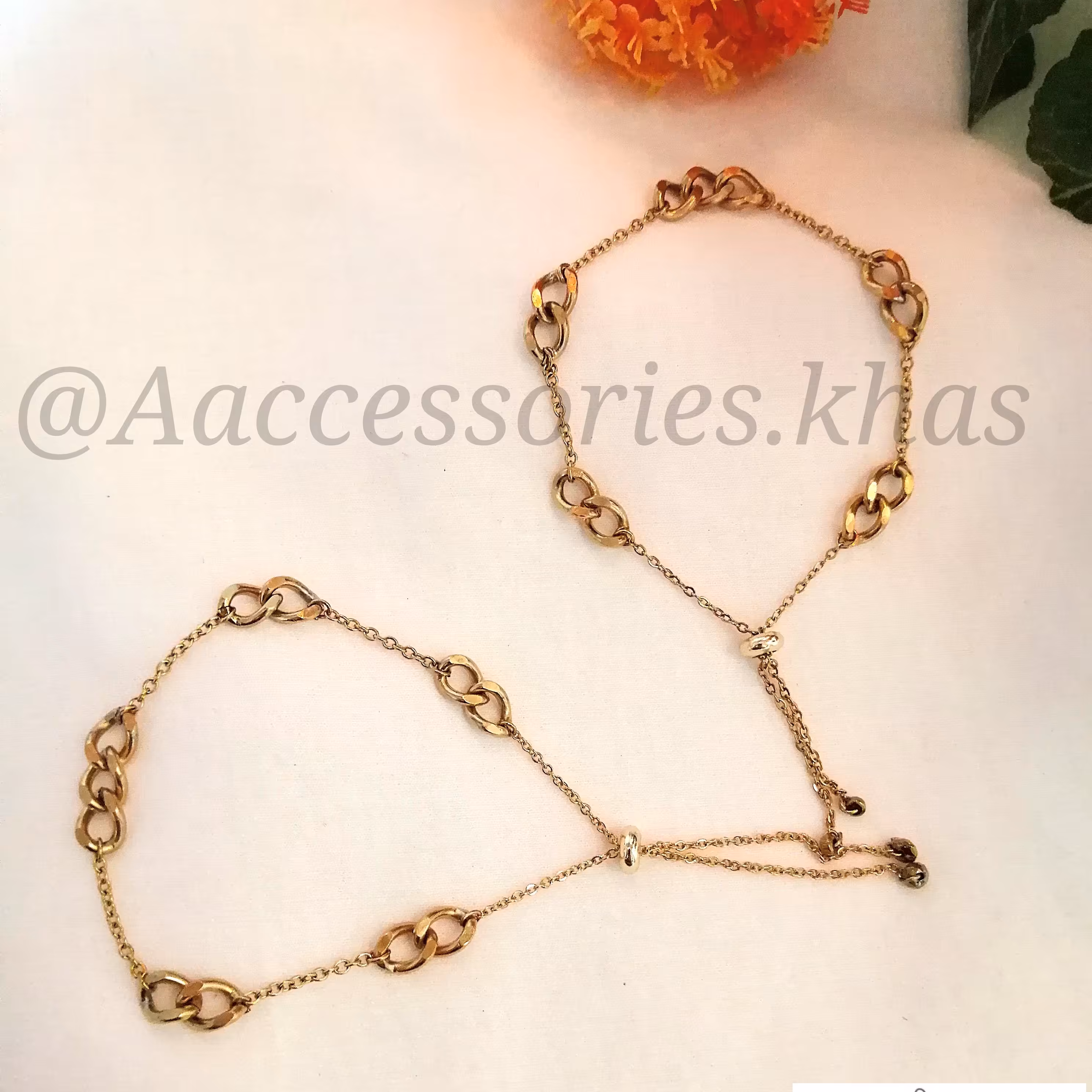 زیورآلات بدلیجات اکسسوری دستبند زنجیری و کارتیر استیل با قفل آسانسوری دست ساز