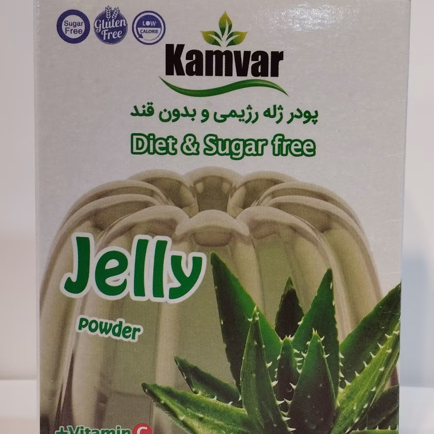 ژله بدون قند و رژیمی آلوئه ورا کامور 36گرم 