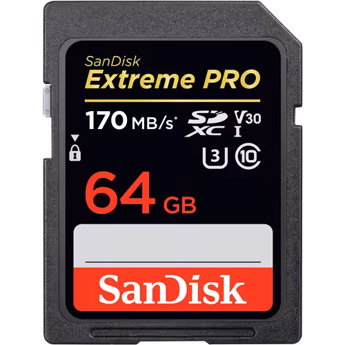 کارت حافظه سن دیسک SanDisk SD 64GB Extreme PRO UHS-I 170mb