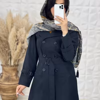 مانتو میکرو کجراه درجه یک پاییزه مدل لیانا - کد 1702