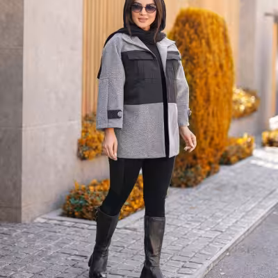 مانتو اسپرت زنانه توییت خرجکارموهرومموری مدل پاییزه لنا