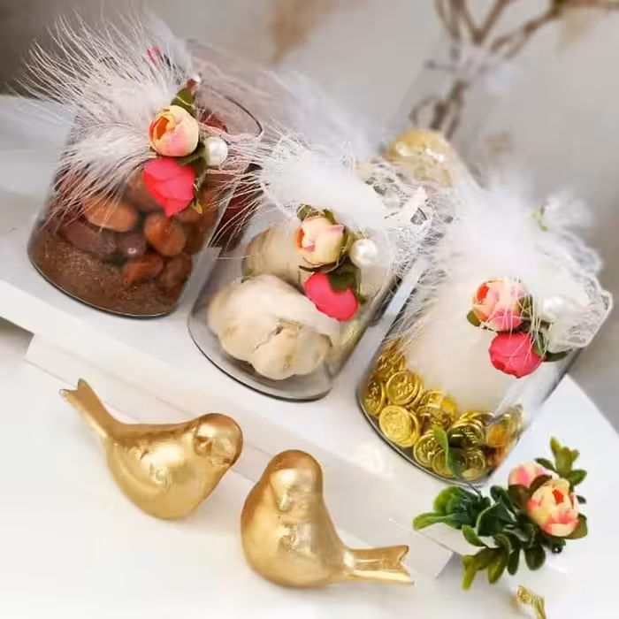 ظروف هفت سین شیشه ای