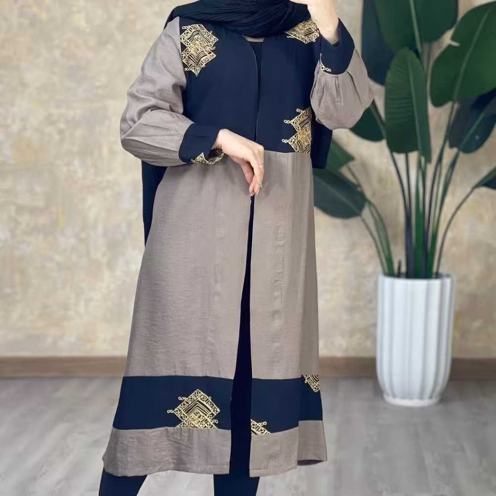 مانتو بلند خامه دوزی ویژه عیدانه