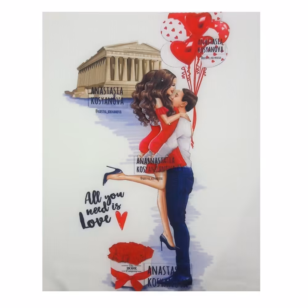 استیکر پارچه و لباس مدل سه بعدی ST25