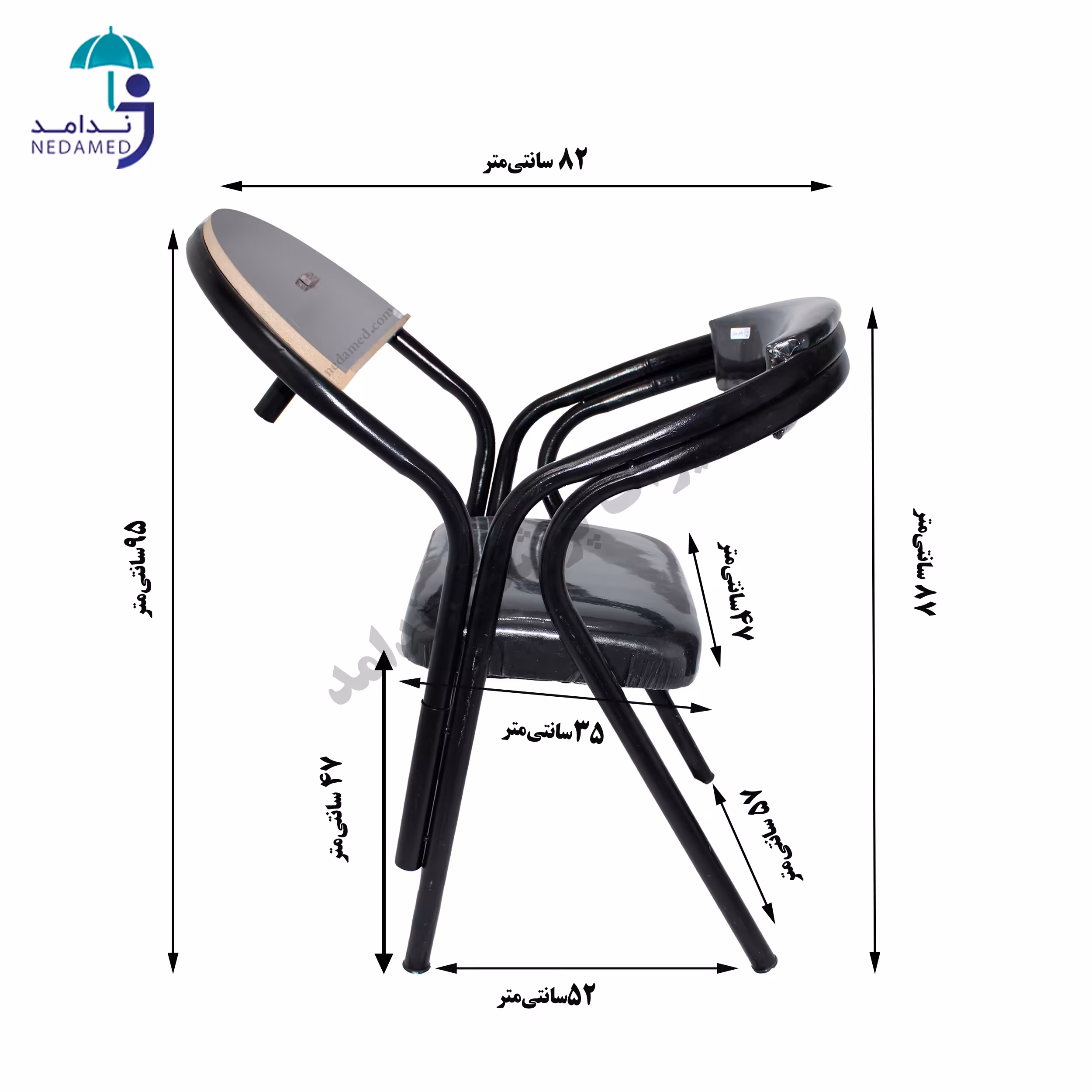 صندلی نماز مدل مبلی قابل تنظیم از سجده گاه