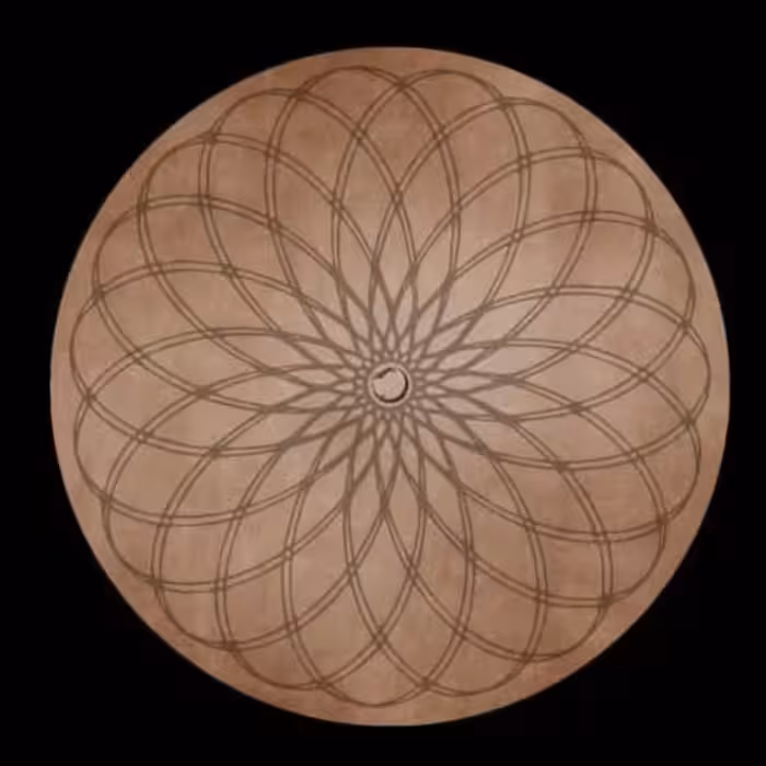 دف دستان دو مهر با  طلق آلمانی 