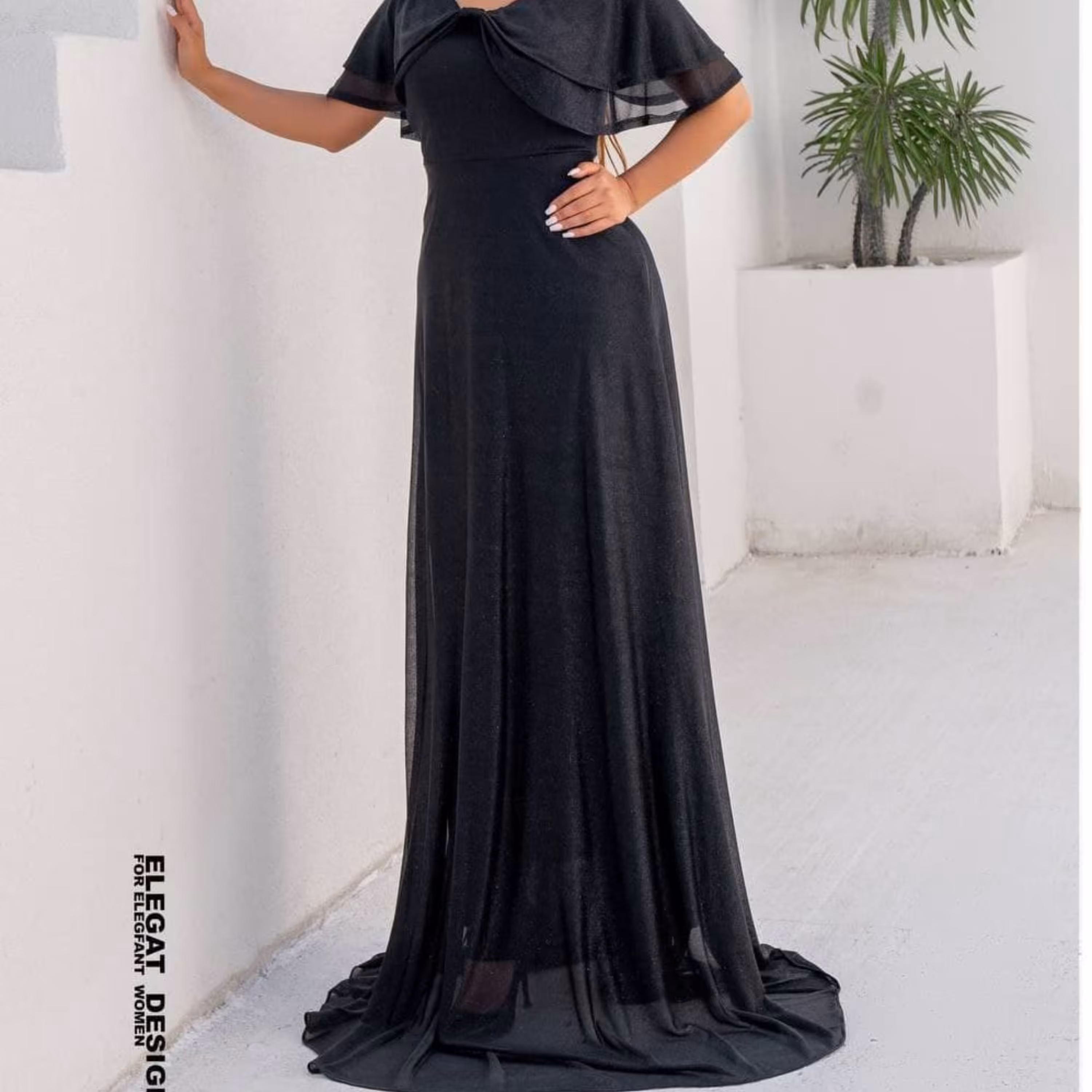 ماکسی شیک حریر شنی اکلیلی