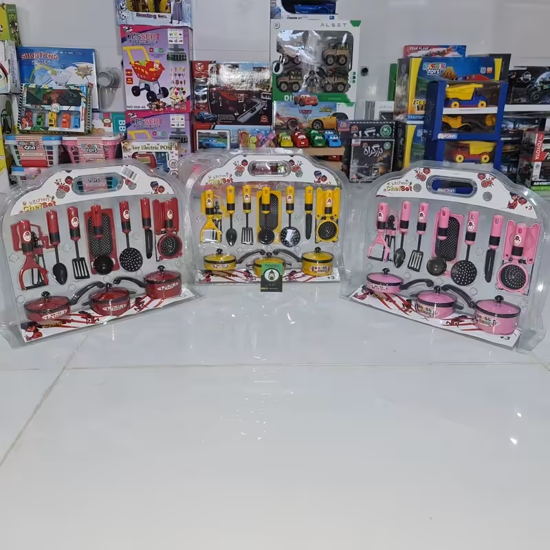 اسباب بازی سرویس آشپزخانه تفلون با رنده