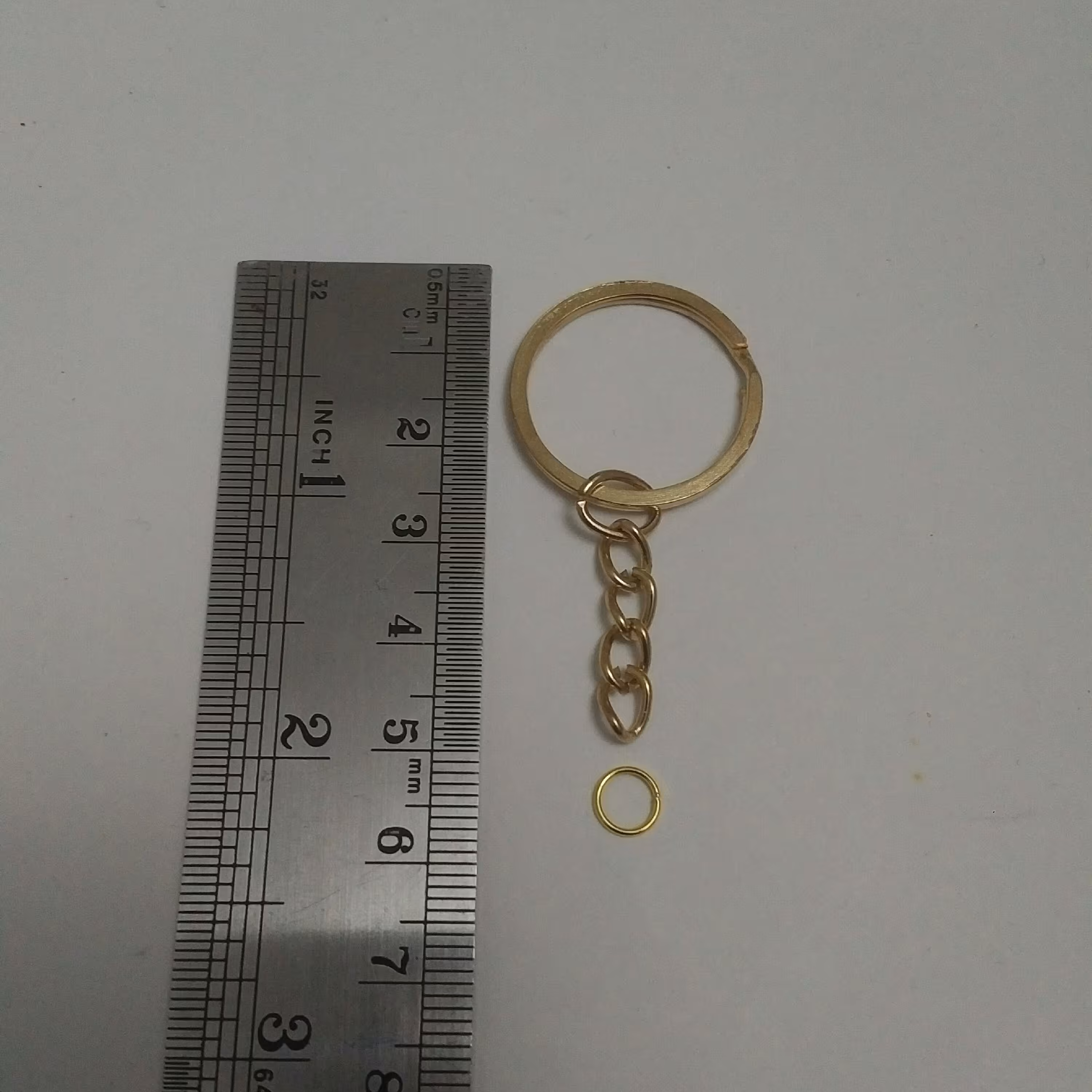 بسته 10 عددی حلقه زنجیر جاکلیدی و جاسوئیچی 1.5 سانتی با حلقه اتصال 