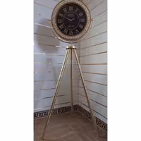 ساعت ایستاده مشکی طلایی  3پایه تلسکوپی راما 27 مظفری