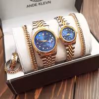 ست ساعت و دستبند و انگشتر کاپلی و زیبا ارسال رایگان 