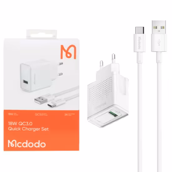 شارژر دیواری مک دودو مدل CH-5750 به همراه کابل تبدیل تایپ سی