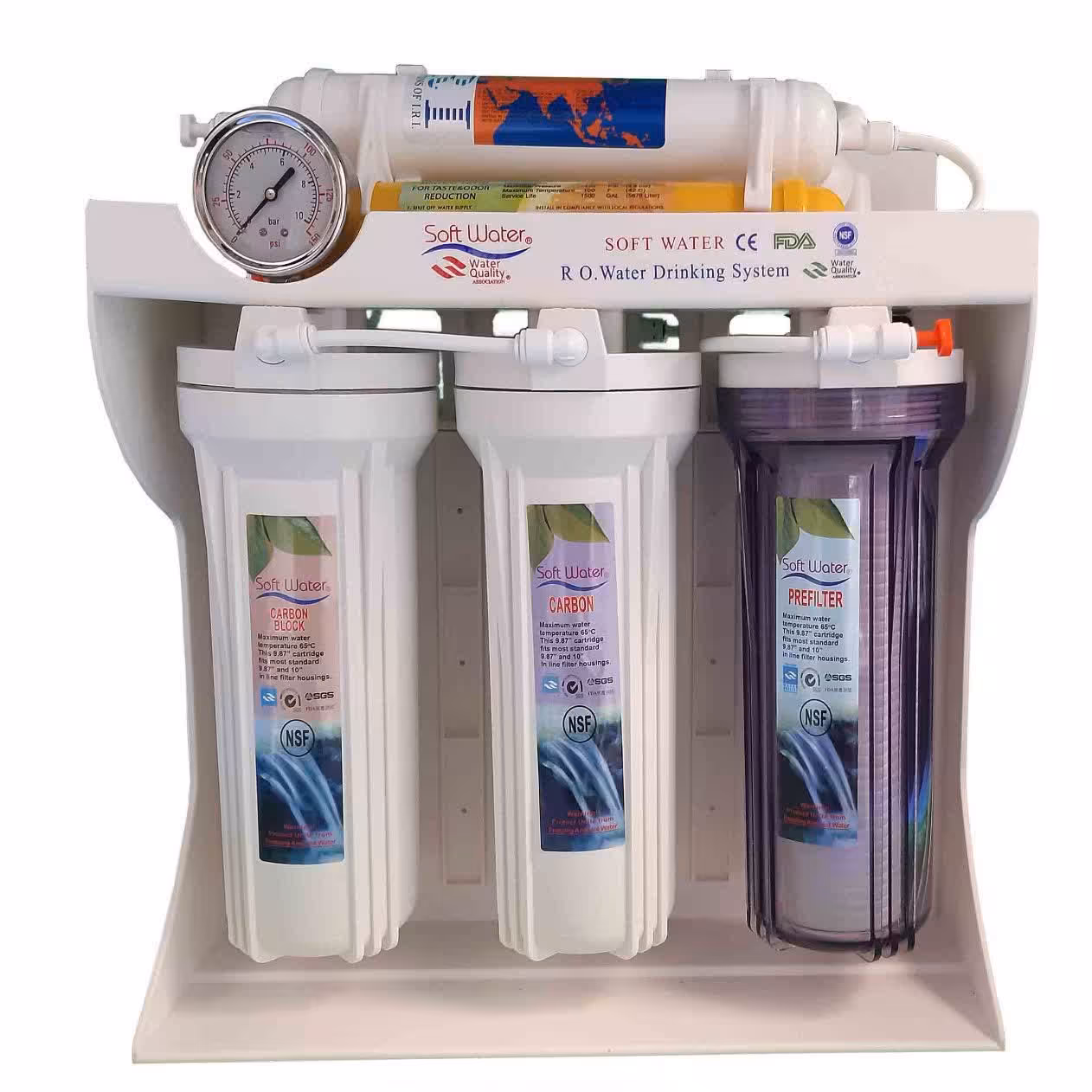 دستگاه تصفیه آب خانگی شش مرحله برند سافت واتر