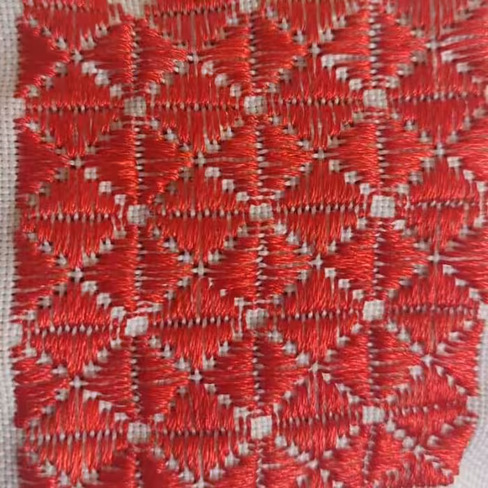 نوار خامه دوزی شده  با دست مناسب برای مانتو،